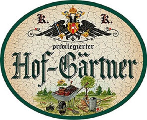 Hof gärtner nostalgieschild - hof-gärtner, +