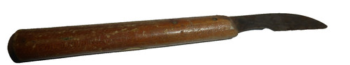 Altes garten messer holzgriff - altes,