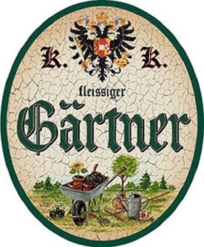 Gärtner nostalgieschild - gärtner, +