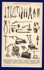 Druck 1898 - Gartengeräte -